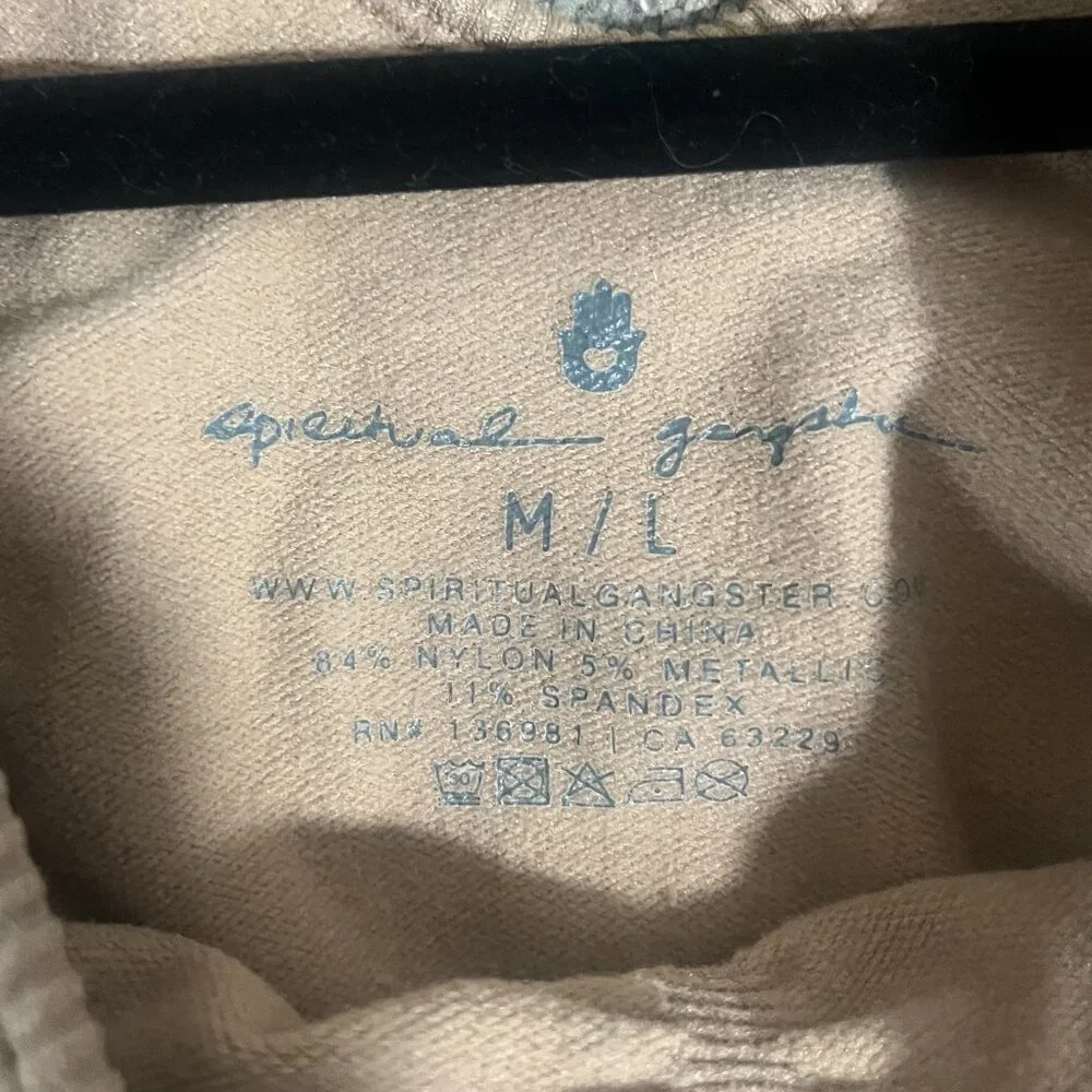 Spiritual Gangster Amor Crop Tank Gold - Picture 4 of 4